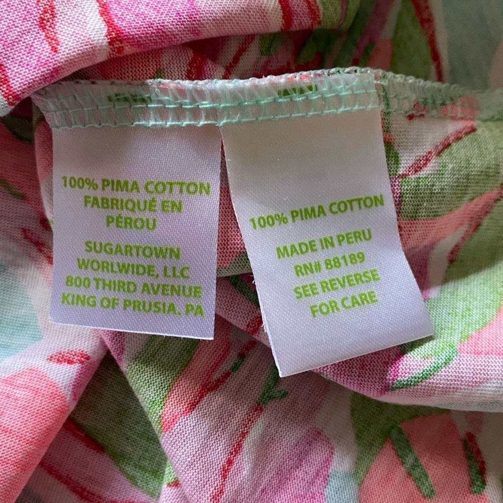 Lilly Pulitzer Colorful Dorthy Pintuck Blouse Top Multi in the Vias Print XS - Picture 15 of 16